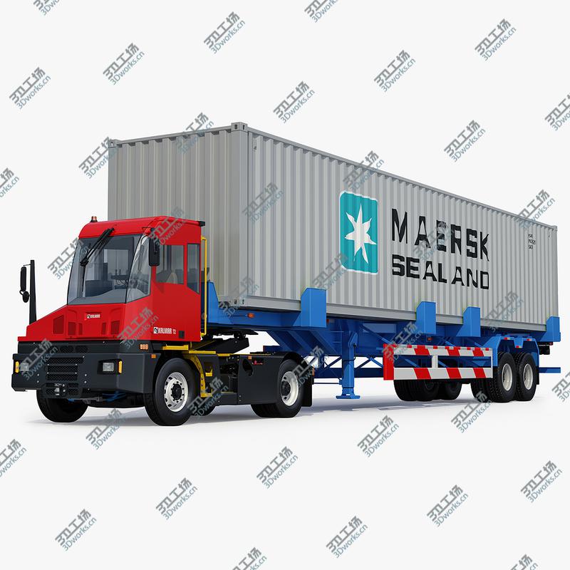 images/goods_img/202104094/Kalmar T2 Terminal Tractor and Container Trailer 3D model/1.jpg